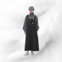 스노우피크 SNOWPEAK APPAREL 클랜드 우븐 오버롤 원피스 Charcoal S24SWDOP11 S24SWDOP11CC 341473