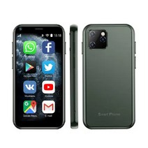 SOYES XS11 mini 스마트폰 2.5인치 디스플레이 1GB RAM 8GB ROM Android 6.0 쿼드코어 WIFI GPS 탑재 Google Play 카카오톡 휴대폰, 초록