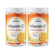 스완슨 비타민C 천연 오렌지맛 비건 젤리 60정 2개