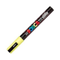 uni posca 유니포스카 미쯔비시 마카 펜 3M 7색 8옵션, Pastel Yellow 10 Count_Single