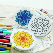 바이오로드 패브릭 손거울 만들기 6종, 단청, 1개