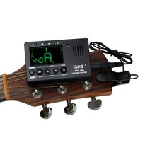 기타 튜너 튜닝기 아로마 AMT-560 기타 튜너 메트로놈 용 픽업 케이블이 내장 된 마이크 Chromatic Bass 바