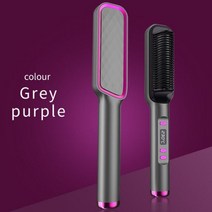 휴대용고데기 미니 슬림 헤어 고데기 2In1 스트레이트닝 브루스 무선 USB 로터리 휴대용 핫 빗 전기 컬링 언 스트레이트너 30 기어, 보여진 바와 같이_영국
