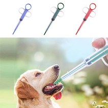 애완 동물 알약 디스펜서 태블릿 주사기 고양이를위한 부드러운 팁 필러 슈터 먹이 공급 도구