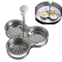 달걀찜기 미니 계란 고구마 스팀 찜기 에그 쿠커 스테인레스 스틸 3 그리드 증기선 보일러 다기능 주방 가제트