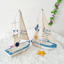 여름 보트 장식 선반 돛단배 요트 그물 배 모형 목각 인테리어 소품 디자인 아이디어 상품, 보트선반 (소)