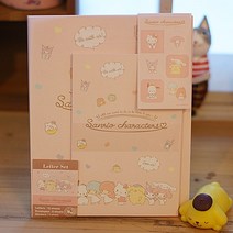 키티편지지세트 산리오 폼폼푸린 쿠로미 마이멜로디 심플한 일본편지지 키티굿즈
