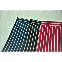 오가닉라이프 스트라이프 반앞치마 바리스타 주방 요리 카페 레스토랑 남녀 심플 모던 예쁜 앞치마, 스트라이프 반앞치마 (레드)