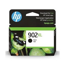 HP 902XL 블랙 대 잉크 카트리지 OfficeJet 6950 6960 시리즈 Pro 6970 시리즈와 인스턴트 T6M14AN, XL Black