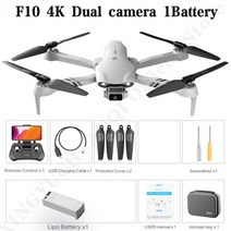 드론 고급드론 브랜드드론 4DRC 새로운 4K HD 듀얼 카메라 GPS 5G 와이파이 광각 FPV 실시간 전송 거리 2km, 07 F10-4K-1B-bag