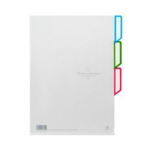 =3포켓 인덱스 클리어 홀더 A4 L자화일 /