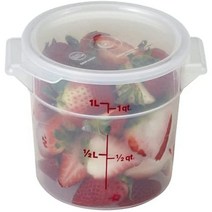 1-Quart Cambro (RFS1PP190) 1 qt Round Polypropylene Food Storage Container - Camwear, 1
