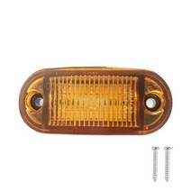 라이트바 튜닝 실내등 6 LED 사이드 마커 조명 전면 및 후면 클리어런스 표시등 12-24V 트레일러 트럭 Rv 캠핑카 보트 버스 캐러밴용 조명 램프, Amber_10PCS, 10PCS