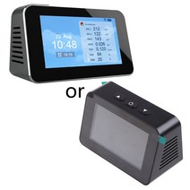 실내 오염 미터 CO2 테스터 pm2.5 pm1.0 pm10 TVoc 센서 온도 습도