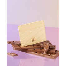 닥스 라이트옐로우 칼라일 패턴 골드 DD 카드지갑 DCHO2E486Y1