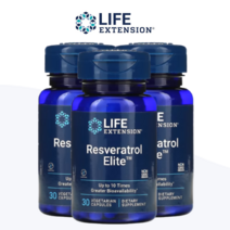 라이프익스텐션 레스베라스톨 Resveratrol 30정 x3 비건