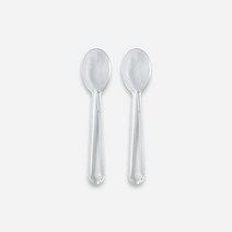 새담 아이스크림 스푼 9cm 투명(개별포장) 60개 / 베라 시음용 수저, 1묶음, 60개입