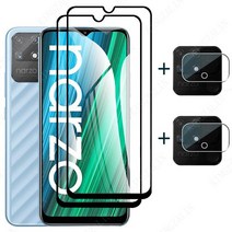 Realme Narzo 용 4IN1 유리 30 카메라 렌즈 보호 필름, 02 Realme Narzo 50i, 01 2Glass and 2렌즈