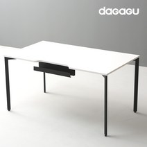다가구 페르마타 멀티탭 타입 1400 x 800 컴퓨터책상, 아이보리(상판):블랙(프레임)