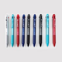 고농도 3색 브랜드 볼펜 명품 필기감좋은 펜 5종 0.7mm 신기한 학용품 특이한 얇은 각인 색볼펜 볼팬 잘써지는 부드러운 선물용 다색 공시생 유성 삼색 사무용 필기구, 메탈릭레드 1자루