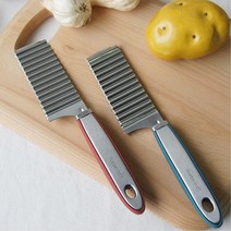 주방용 감자모양내기 묵자르기용 계란자르기용 물결칼 청포묵용, 레드