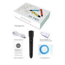 저온 3d펜 가정용 3d프린터 온도 조절 고학년선물 LCD 디스플레이, Black 3D Pen