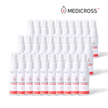 메디크로스 50ml X 30개 살균소독제 휴대용 소독수, 1set+손소독제