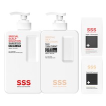 SSS 약산성 탈모샴푸+트리트먼트 580ml세트/ 샘플(5ml 10개)트리플에스