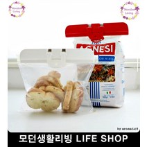 밀가루 설탕봉지 2p 밀봉 쿠킹 집게 밀봉기계 휴대용밀봉기 자동실링기, 1개, 레드+화이트