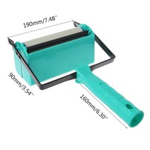 벽 손 롤러 Brayer 299C에 대 한 7 인치 롤러 브러시 도구 페인트 브러시와 2 색 벽 장식 페인트 스프레이 기계, 7인치 핸들만