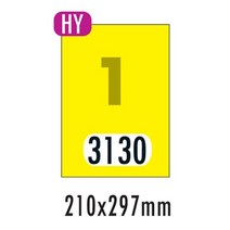 폼텍 형광라벨 HY-3130 10매 1칸 분류표기용