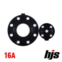 HJS 후렌지용 국산 고무 패킹 16A (플랜지 가스켓 16mm 플렌지 가스킷 수도용 배관 부속 자재), 1개