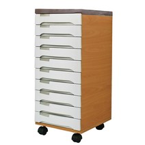 OY-8-7 목재 서류함 10단 이동형-대 서류함 서류보관함