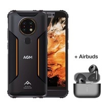 핸드폰 싸게 사는 법 agm h3 ip68ip69k 방수 견고한 전화 야간 투시경 셀룰러 5 7quot 5400mah 스마트폰 android 11 nfc 휴대폰 전면 스피커, 러시아 버전, 새싹이 있는 h3, 64g