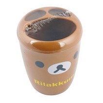 리락쿠마 칫솔꽂이-원형9.5x12cm 칫솔거치대 욕실칫솔걸이 캐릭터칫솔꽂이