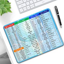 무선충전장패드 컴퓨터 노트북 마우스 매트 패드 스몰 오피스 플러스 큐티캐릭터 손목보호대 여자용 테이블 단축키 대전, 01 260x210mm, 03 大鱼단축키