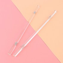2P 투명 자석 슬림 바 냉장고자석 자석슬림바 자석막대 자석메모홀더 게시판종이고정