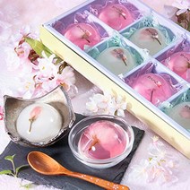 수제쿠키전문점 센베이과자 답례품쿠키 [창미과] 쫀득쫀득 칡넝쿨 벚꽃 젤리 소국산 2종 8개 樱花果冻[포장지 완료]