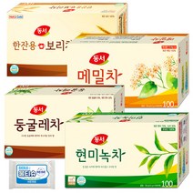 동서 현미녹차 100T + 동서 둥굴레차 100T + 동서 메밀차 100T + 동서 한잔 보리차 100T, 400개입, 1세트