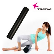 트라택 90cm 블랙 EPP 하드 폼롤러 (레벨 1), [트라텍] EPP폼롤러 (90cm)스텐다드-블랙