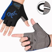 스포츠 장갑 MOREOK 사이클링 장갑 반 손가락 자전거 장갑 5MM 패드 자전거 장갑 충격 흡수 산악 자전거 장갑 Antislip MTB 장갑, 01 S, 05 MK007BLUE