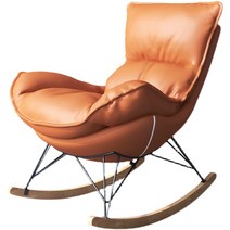 흔들 의자 안락 소파 성인 거실 럭셔리 카페 윙체어, 블루