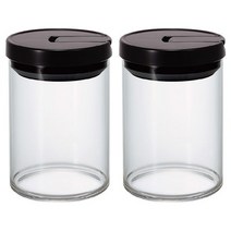 하리오 원터치 원두커피 보관용기 200 ml MCN-200-B, 2개입, 혼합 색상