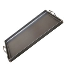 하이따거 업소용 특수 무쇠 사각 그릴 볶음팬 볶음철판 호떡판, 1개, 40cmX50cm 두께8mm
