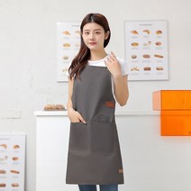 굿라이프 카페 앞치마 경량 방수, 1개, 그레이