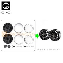 GRC RC 자동차 KM 탱크 300 합금 휠 1.9 인치 금속 시뮬레이션 클라이밍 카 클립 G138US, G138UD