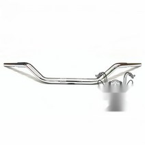 할리 소프테일 팻보이 브레이크아웃 스트리트밥 로드킹 핸들바, 블랙 12인치 높이 30cm, 1개