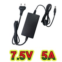 순흥전기 어댑터 7.5V 어댑터 모음 7.5V 0.35A ~ 5A 까지 생산 아답터 직류전원장치, 7.5V 5A 전원선일체형