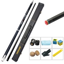 실버레인 당구큐대 3쿠션 당구큐 가방세트, 로드박스+기본사은품, 블랙