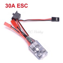 고무모터 rc esc 20a 30a 브러시 모터 속도 컨트롤러 컨트롤러 보트 카 탱크, 1pcs 30a 에스씨, 1pcs 30a 에스씨